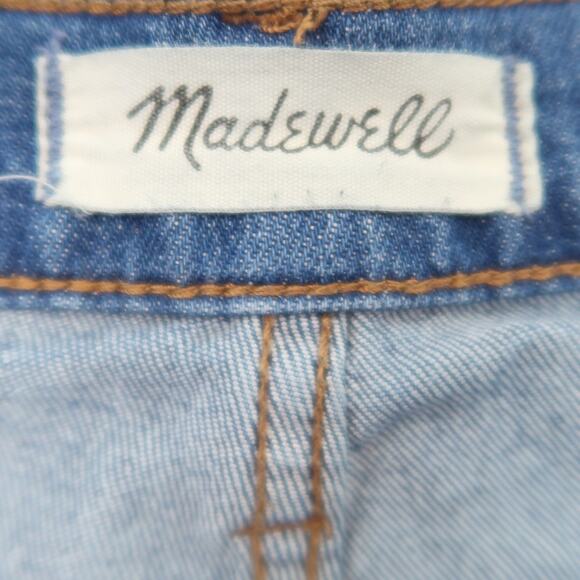 Madewell High Rise Denim Mid Length Shorts Blue Jean 27 - Picture 4 of 6
